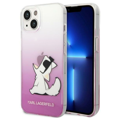 Kryt Karl Lagerfeld CHOUPETTE FUN iPhone 14 Plus – pink