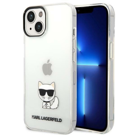 Kryt Karl Lagerfeld CHOUPETTE Body iPhone 14 Plus – clear