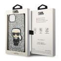 Kryt Karl Lagerfeld KLHCP14MGFKPG iPhone 14 Plus - stříbrný
