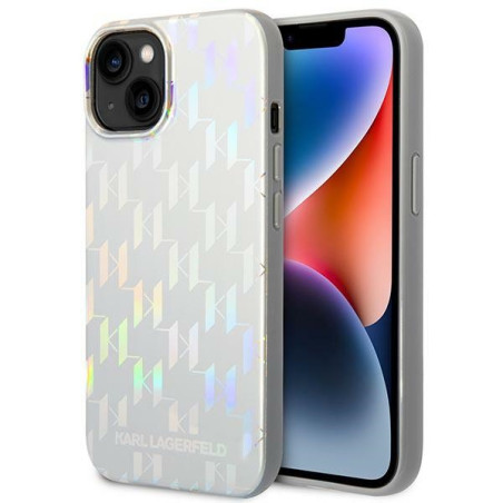 Kryt Karl Lagerfeld KLHCP14MLGMMSV3 iPhone 14 Plus - silver