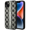 Kryt Karl Lagerfeld Monogram Stripe iPhone 14 Plus - šedý