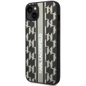 Kryt Karl Lagerfeld Monogram Stripe iPhone 14 Plus - šedý