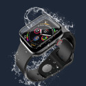HOCO A30 Ochranné sklo 3D FULL-COVER 0.15mm pro Apple Watch 4/5/6/SE 40mm, montážní rámeček