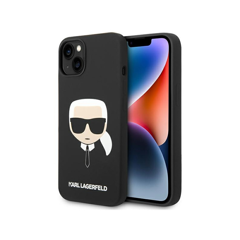 Kryt Karl Lagerfeld KLHCP14MSLKHBK pro iPhone 14 Plus - hardcase černý/černý