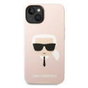 Kryt Karl Lagerfeld KLHCP14MSLKHLP pro iPhone 14 Plus růžový