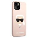 Kryt Karl Lagerfeld KLHCP14MSLKHLP pro iPhone 14 Plus růžový