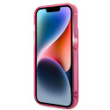Kryt Karl Lagerfeld IKONIK Karl&Choupette iPhone 14 Plus – růžový