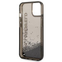 Kryt Karl Lagerfeld Liquid Glitter Elong iPhone 14 - black