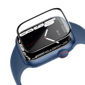 HOCO A30 Ochranné sklo 3D FULL-COVER 0.15mm pro Apple Watch 4/5/6/SE 44mm, montážní rámeček