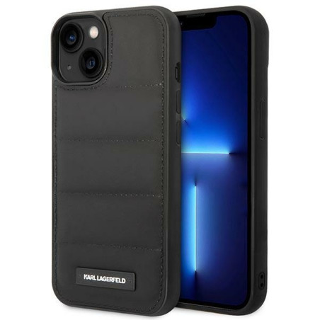 Kryt Karl Lagerfeld Puffy Elongated Logo pro iPhone 14 - černý