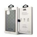 Kryt Karl Lagerfeld Saffiano pro iPhone 14 – gray