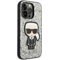 Kryt Karl Lagerfeld Ikonik pro iPhone 14 Pro Max - stříbrný