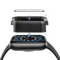 HOCO A30 Ochranné sklo 3D FULL-COVER 0.15mm pro Apple Watch 7/8 41mm, montážní rámeček