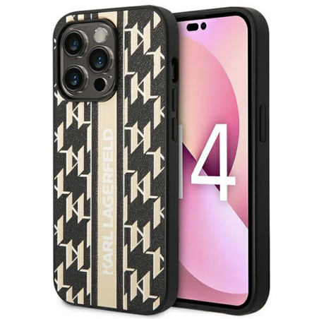 Kryt Karl Lagerfeld Monogram Stripe pro iPhone 14 Pro Max