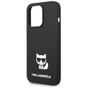 Kryt Karl Lagerfeld Silicone Choupette Body iPhone 14 Pro Max černý