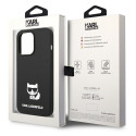 Kryt Karl Lagerfeld Silicone Choupette Body iPhone 14 Pro Max černý