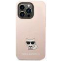 Kryt Karl Lagerfeld KLHCP14XSLCTPI iPhone 14 Pro Max - light pink