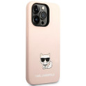 Kryt Karl Lagerfeld KLHCP14XSLCTPI iPhone 14 Pro Max - light pink