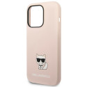 Kryt Karl Lagerfeld KLHCP14XSLCTPI iPhone 14 Pro Max - light pink
