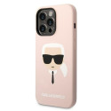 Kryt Karl Lagerfeld KLHMP14LSLKHLP pro iPhone 14 Pro – light pink