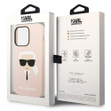 Kryt Karl Lagerfeld KLHMP14LSLKHLP pro iPhone 14 Pro – light pink