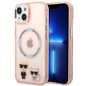 Kryt Karl Lagerfeld KLHMP14MHKCP iPhone 14 Plus růžový