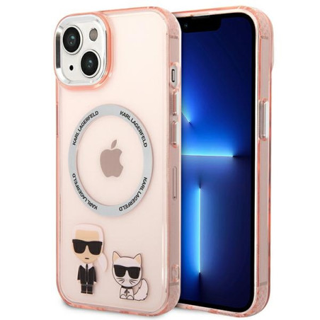 Kryt Karl Lagerfeld KLHMP14MHKCP iPhone 14 Plus růžový