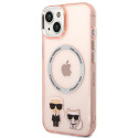 Kryt Karl Lagerfeld KLHMP14MHKCP iPhone 14 Plus růžový