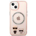 Kryt Karl Lagerfeld KLHMP14MHKCP iPhone 14 Plus růžový