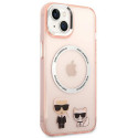 Kryt Karl Lagerfeld KLHMP14MHKCP iPhone 14 Plus růžový
