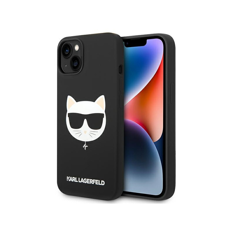 Kryt Karl Lagerfeld KLHMP14MSLCHBK pro iPhone 14 Plus - černý
