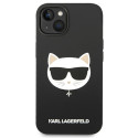 Kryt Karl Lagerfeld Choupette Head Magsafe pro iPhone 14 Plus černý