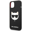 Kryt Karl Lagerfeld Choupette Head Magsafe pro iPhone 14 Plus černý