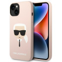 Kryt Karl Lagerfeld MagSafe pro iPhone 14 Plus – světle růžový