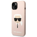 Kryt Karl Lagerfeld MagSafe pro iPhone 14 Plus – světle růžový