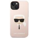 Kryt Karl Lagerfeld MagSafe pro iPhone 14 Plus – světle růžový