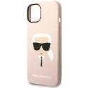 Kryt Karl Lagerfeld MagSafe pro iPhone 14 Plus – světle růžový