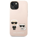 Kryt Karl Lagerfeld KLHMP14MSSKCI pro iPhone 14 Plus – světle růž