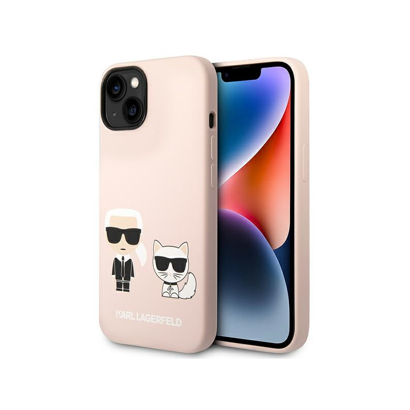 Kryt Karl Lagerfeld KLHMP14SSSKCI pro iPhone 14 - light pink