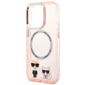 Kryt Karl Lagerfeld KLHMP14XHKCP iPhone 14 Pro Max růžová