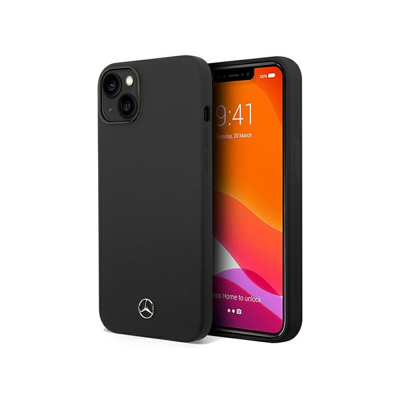 Kryt Mercedes SILICONE LINE pro iPhone 14 Plus - černý