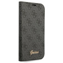 Kryt Guess 4G Vintage Gold Logo iPhone 14 Pro - black/black