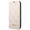 Kryt GUESS 4G Vintage Gold Logo iPhone 14 Pro pink/pink