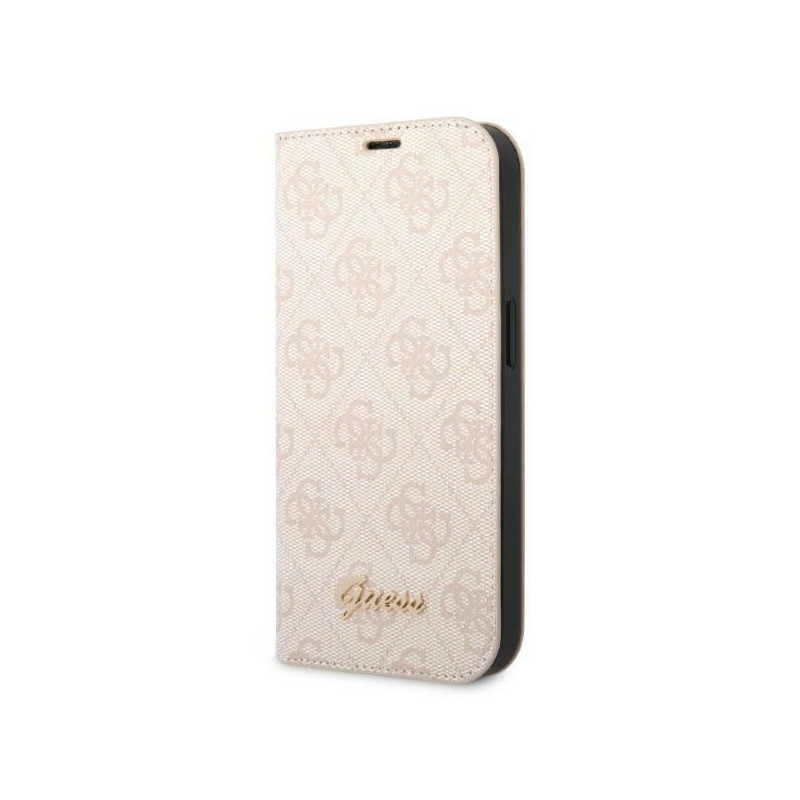Kryt GUESS 4G Vintage Gold Logo pro iPhone 14 Pro - pink/pink