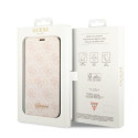 Kryt GUESS 4G Vintage Gold Logo iPhone 14 Pro pink/pink