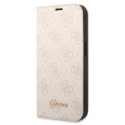 Kryt Guess 4G Vintage Gold Logo iPhone 14 Pro Max - růžová