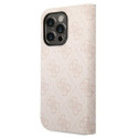Kryt Guess 4G Vintage Gold Logo iPhone 14 Pro Max - růžová