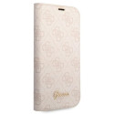 Kryt Guess 4G Vintage Gold Logo iPhone 14 Pro Max - růžová