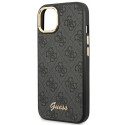 Kryt Guess 4G Vintage Gold Logo iPhone 14 black