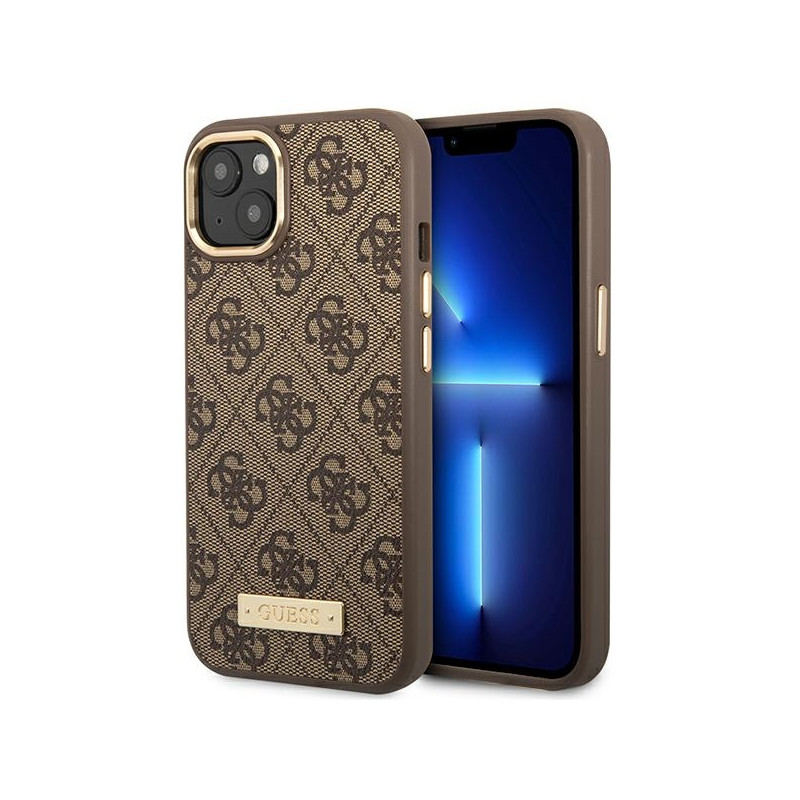 Kryt Guess GUHMP14MU4GPRW pro iPhone 14 Plus - hnědý/brown